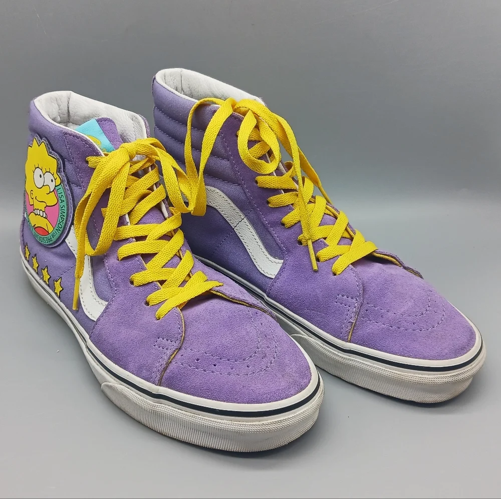 Vans Lisa for President Purple Sneakers The Simpsons - Picture 1 of 11